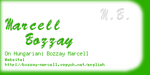 marcell bozzay business card